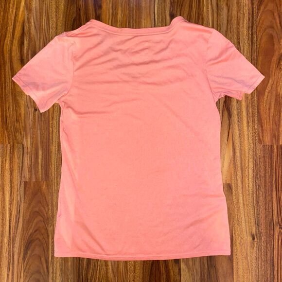 Nike Dri-Fit Pastel Orange V-Neck Tee - Picture 7 of 7